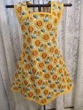 HANDMADE BIB APRON SUNFLOWERS