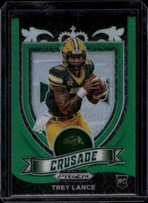 2021 Panini Prizm Draft Picks Collegiate Green #164 Trey Lance North Dakota