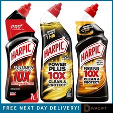 HARPIC POWER PLUS TOILET CLEANER BLEACH CITRUS FRESH 750ML KILLS 99.9% BACTERIA