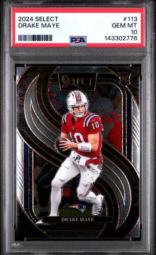 2024 PANINI SELECT #113 DRAKE MAYE ROOKIE RC PSA 10