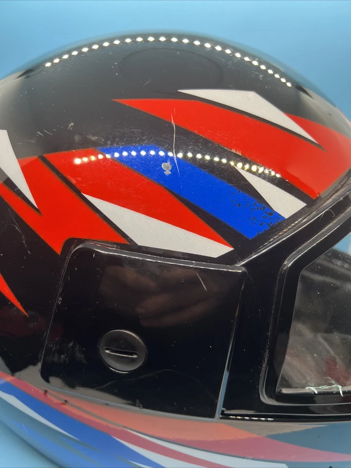 Vintage Yamaha 1996 Sno Force Snow Mobile Helmet. VGC- Black Size Medium 7-71/8. - Image 3 of 4