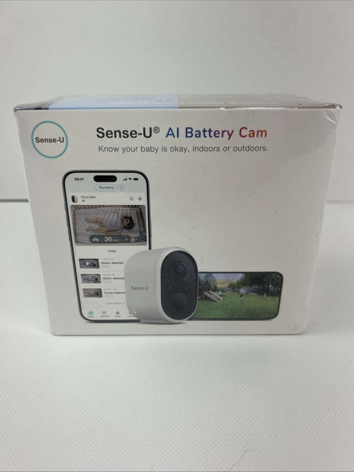 Sense-U Battery Baby Monitor Smart Security Camera/ Breathing Detection
