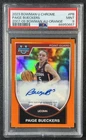 PAIGE BUECKERS PSA 9 2023-24 BOWMAN U CHROME 2007-08 ORANGE REFRACTOR AUTO 11/25