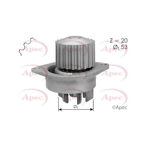 Citroen Xsara Picasso 1999-2012 Wasserpumpe Wasser Pump Apec AWP1136 Aluminium-image