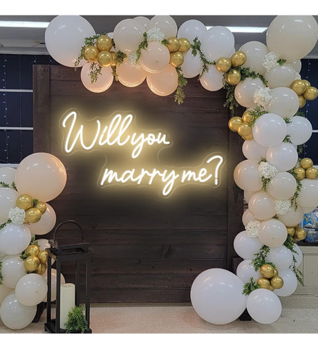 Will You Marry Me Neon Sign, Romantic LED Wedding Neon Light 23.2X12.5 Inch..... - Picture 6 of 11