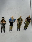 VINTAGE GI JOE USED figure lot x4 ARAH 1980s parts or restore