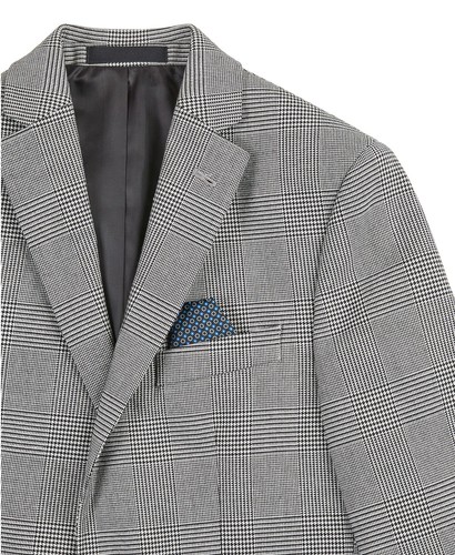 Lauren Ralph Lauren Big Boys Plaid Classic Sport Coats 18R Black/White - NWT - Picture 2 of 3