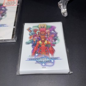 LOT OF 3 PHANTASY STAR ONLINE CD SEGA DREAMCAST TRADING CARDS CD PACK + BINDER!