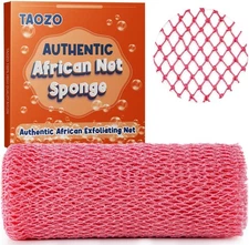 African Net Sponge Authentic African Exfoliating Net Sponge Long Net Bath Sponge