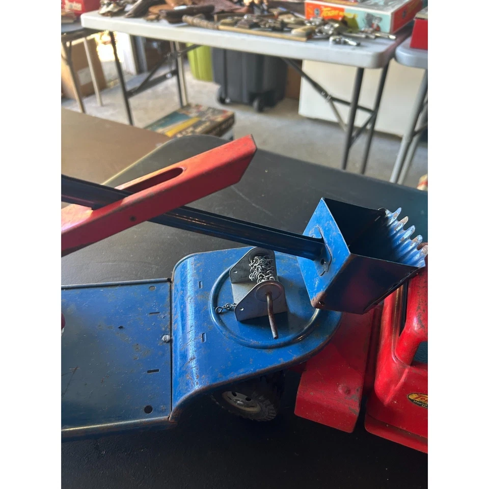 1950-е Винтажные Игрушки Tonka Грузовик Полунизкий Прицеп Прессованная Сталь Паровая Лопата - Изображение 2 из 4