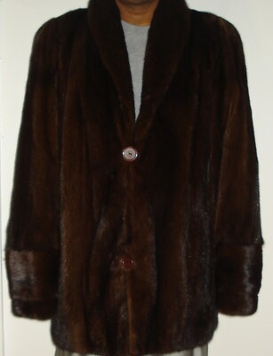 ジャケット・アウター American legend MINK coat Free size Men's American Legend Mahogany Mink Fur Jacket / Coat Size 42-44