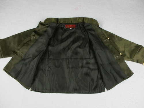Mu Lan Chinese Outfit Boy 4T Green Tang Suit Retro Top and Pants Hanfu Set Kids - Picture 7 of 24