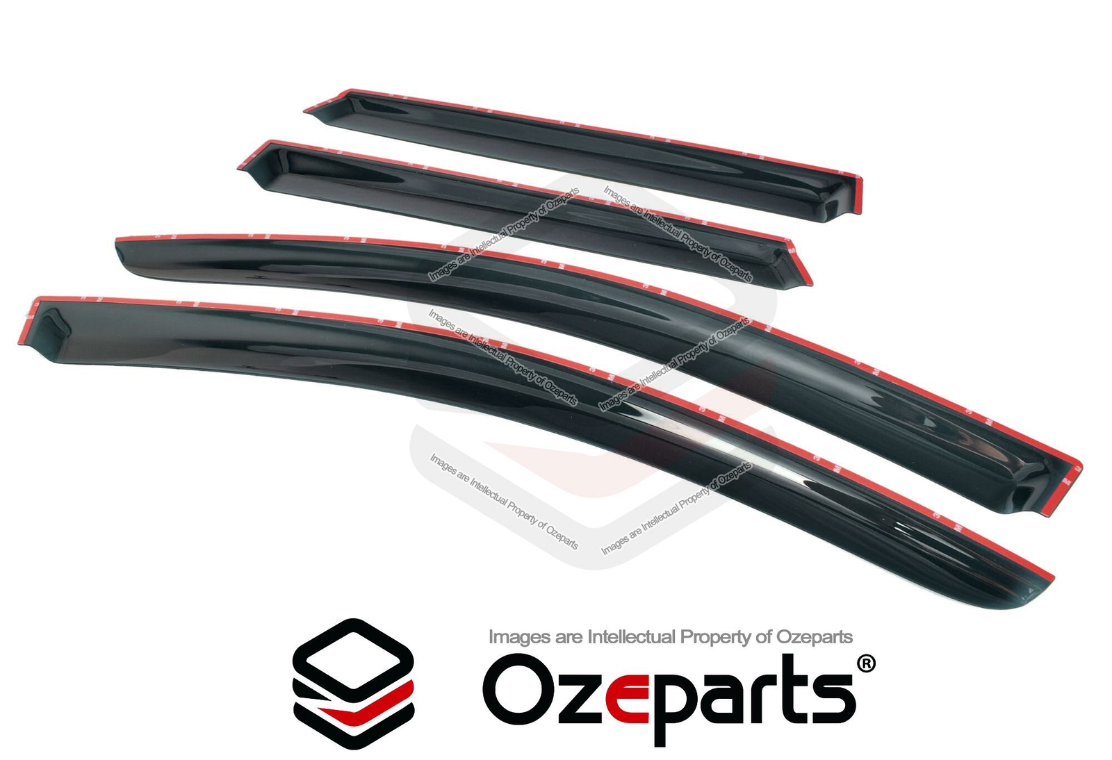PREMIUM WEATHER SHIELD WINDOW VISORS TO SUIT FORD RANGER PX2 PX3 MK2 M 2015 2019