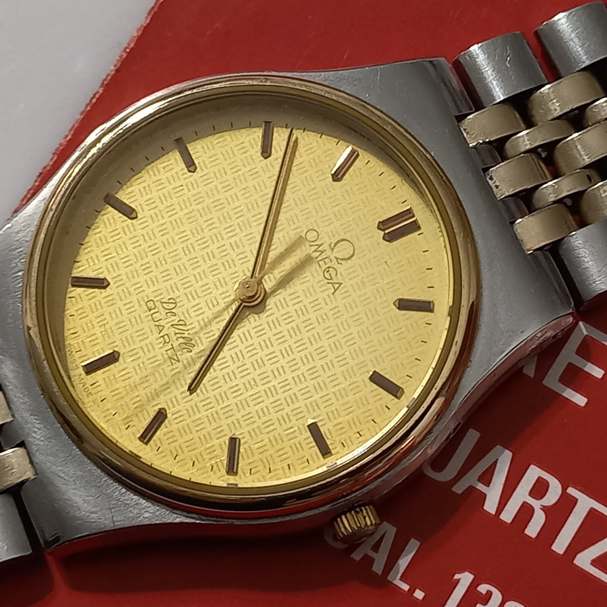1980s Omega Deville Quartz Cal 1336 Original 2 Tone Jubilee