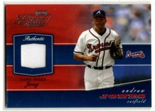 2002 Playoff Piece of the Game Baseball Andruw Jones JERSEY BRAVES