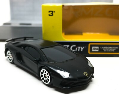 Lamborghini Aventador SV Coupe Matte Black RMZ City Metal 1/64 (3
