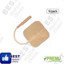 20 ELECTRODE PADS, FOR TENS 3000, 2X2 TAN CLOTH, WITH MULTY STICK GEL