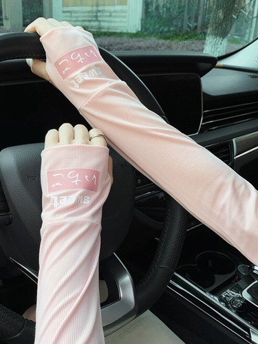 Ice Silk Arm Sleeves For Summer, Outdoor Sports Sunscreen UV Protection 1 PAIR - Picture 19 of 29