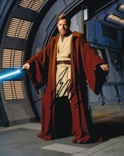 EWAN McGREGOR signed Autogramm 20x25cm STAR WARS in Person autograph ACOA