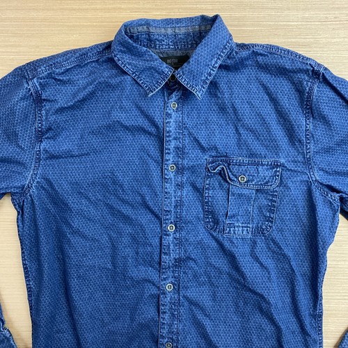 Big Star Mens Medium Blue M-Amazing Shirt Long Sleeve Button Down Casual Cotton - Picture 5 of 24