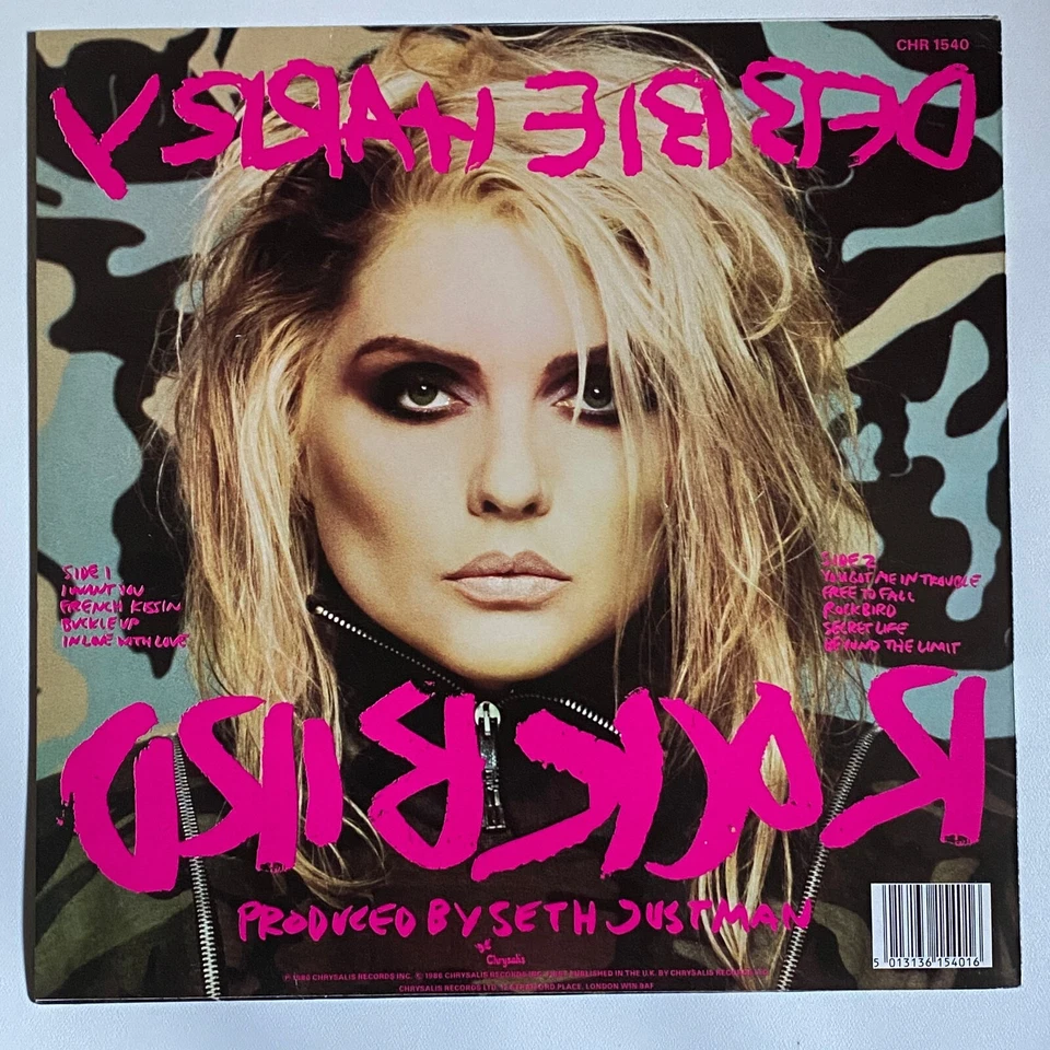 DEBBIE HARRY - ROCKBIRD ORIGINAL 1986 UK 12" VINYL LP EX/EX Foto 2 de 4