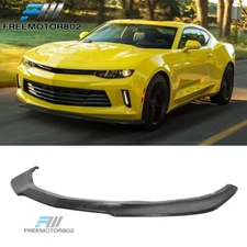Fits 16-24 Chevy Camaro LT RS LS SS 1LE Style Front Bumper Lip PU Unpainted