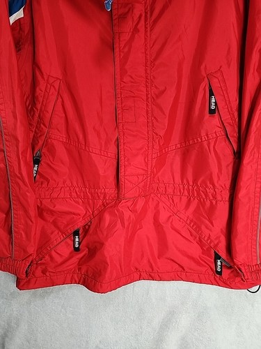 Head Mens Medium Red Half Zip Hooded Winter Sports Athletic Ski Snowboard Jacket - Picture 4 of 16