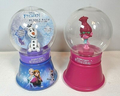 Disney's Frozen NEW OLAF Bubble Bath Glitter Globe FREE DIY