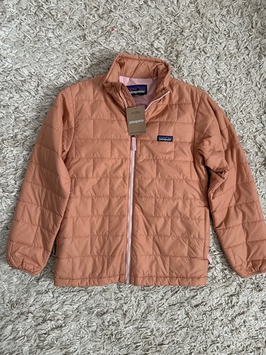 Patagonia Nano Puff Brick Quilted Insulated Jacket Kids' Medium Terra Pink New - Picture 1 of 3