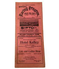 1931 Horse Racing Official Program Allen County Fair Iola Kansas Vintage