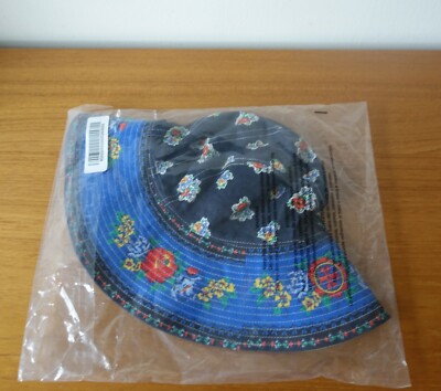 帽子 TORY BURCH REVERSIBLE BUCKET HAT Reversible Short-Brim Basket-Weave Bucket Hat : Women's