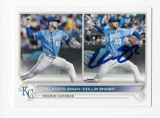 2022 TOPPS COLLIN SNIDER MARINERS ROYALS AUTOGRAPHED SIGNED BASEBALL CARD RC