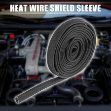 Heat Hose Fiberglass Wrap Shield Sleeve 38 Id X 10ft Adjustable Hose For Car