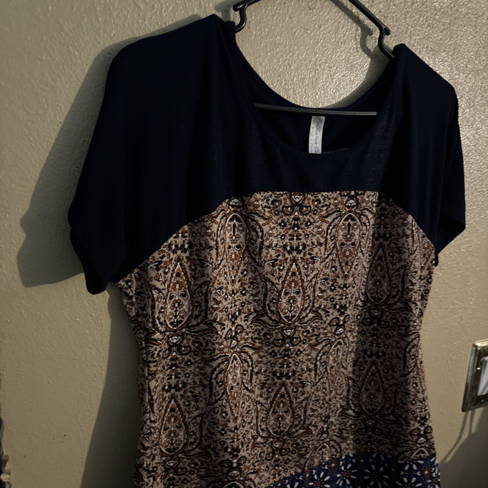 Per Seption Concept Blouse Small Navy Floral Prin… - image 5