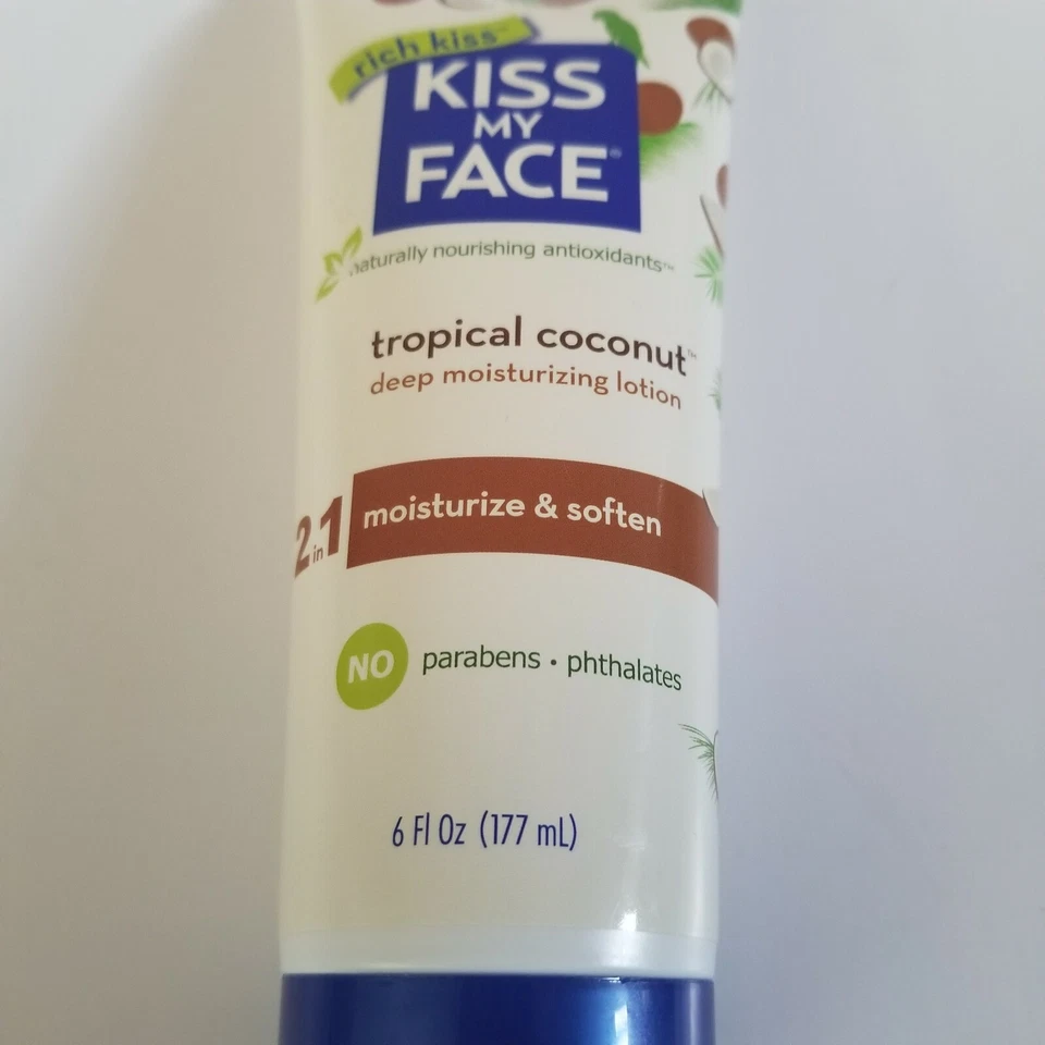 Loción hidratante profunda Kiss My Face Rich Kiss 2 en 1 coco tropical 6 oz Foto 3 de 4