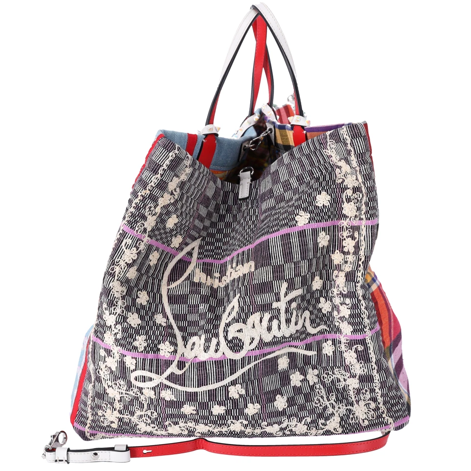 Christian Louboutin Manilacaba Caba Large Tote Motif Embroidered Multicolor - Image 3 of 4