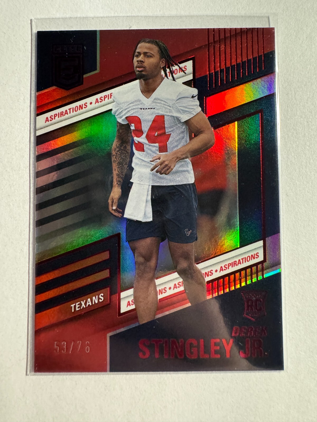 K202,020 - 2022 Elite Aspirations #141 Derek Stingley Jr. #/76