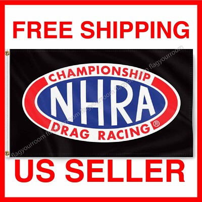 NHRA Drag Racing 3x5 ft Banner Flag Hot Rod National Association Sign