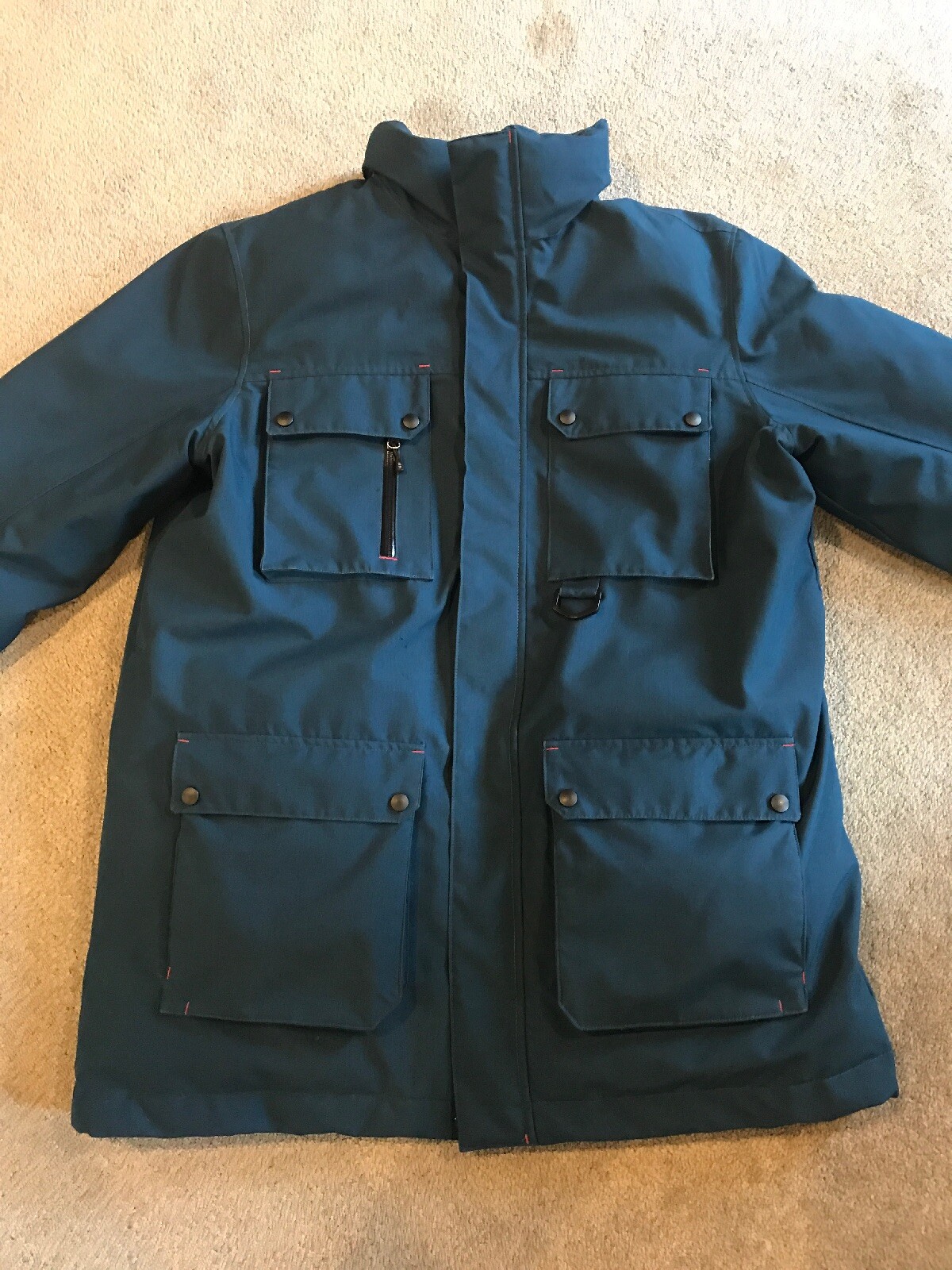 Lands' End Dark Teal Down Parka Men's 