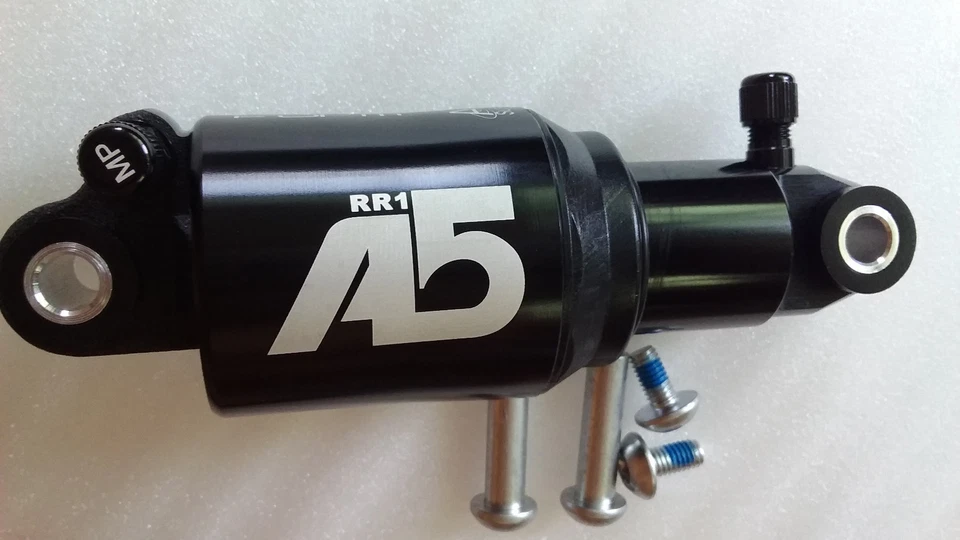 Amortiguador trasero de aire doble/solo CNC Kindshock KS A5-RR1 A5-RE 125/150 mm Foto 3 de 4