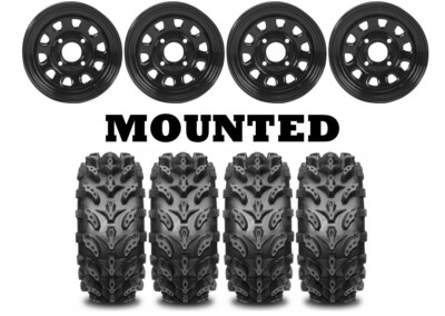 Kit 4 Interco Swamp Lite 26x9-12/26x10-12 on ITP Delta Steel Black 12mm TER