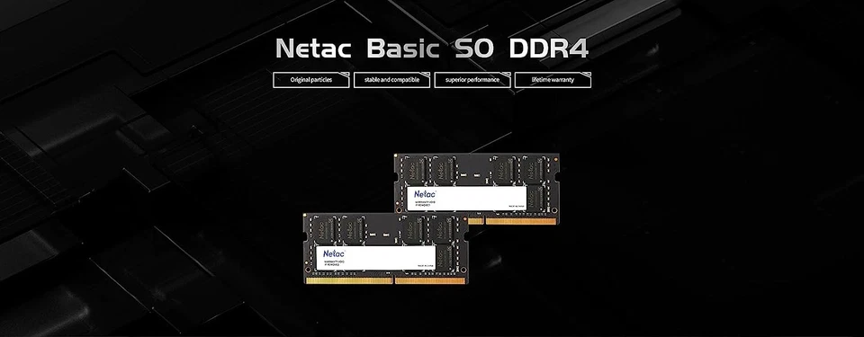 Netac Basic 16GB DDR4 2666MHz (PC4-21300) CL19 SODIMM Memory :: NTBSD4N26SP-16   - Image 3 of 4