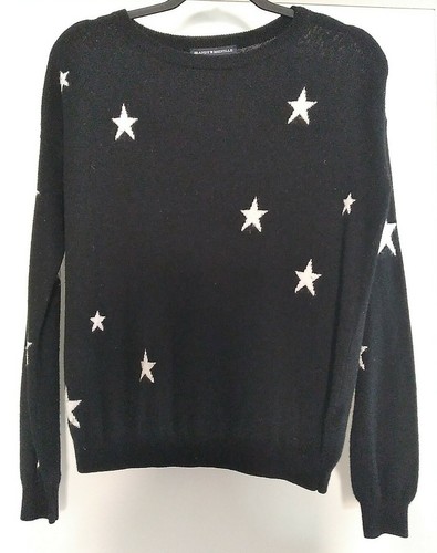 Brandy Melville Star Sweater Black w 
