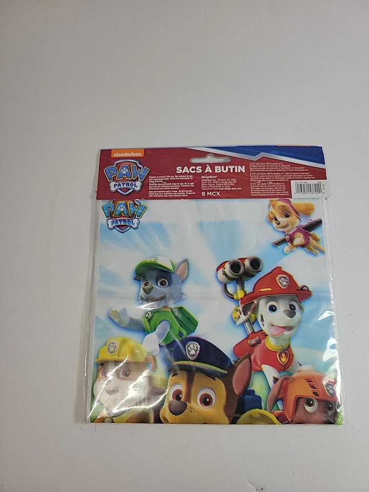 PAW PATROL ДЕНЬ РОЖДЕНИЯ ВЕЧЕРИНКИ ЛУТ СУМКИ ПАКЕТЫ ИЗ 8 ЗАПЕЧАТАННЫХ ВЕЧЕРИНКИ ПОЛЬЗУ СУМКИ - Изображение 2 из 4
