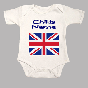 union jack baby grow