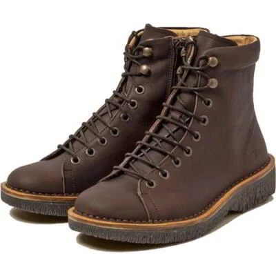 El Naturalista N5572 Womens Ladies Brown Lace Up Zip Ankle Boots Size 4-9 - Image 1 of 4