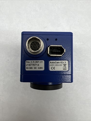Zeiss iCc 3 AxioCam Microscope Camera 426551-9902-000 Rev.3/3.06/1.01 - Picture 6 of 9