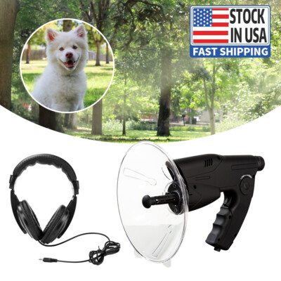 Parabolic Sonic Listening Device Bird Watching Wildlife Audio Recording 328ft