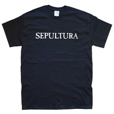 SEPULTURA v T-SHIRT sizes S M L XL XXL colours Black White  