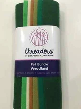  Crafter's Companion Threaders FELT FABRIC WOODLAND NEW